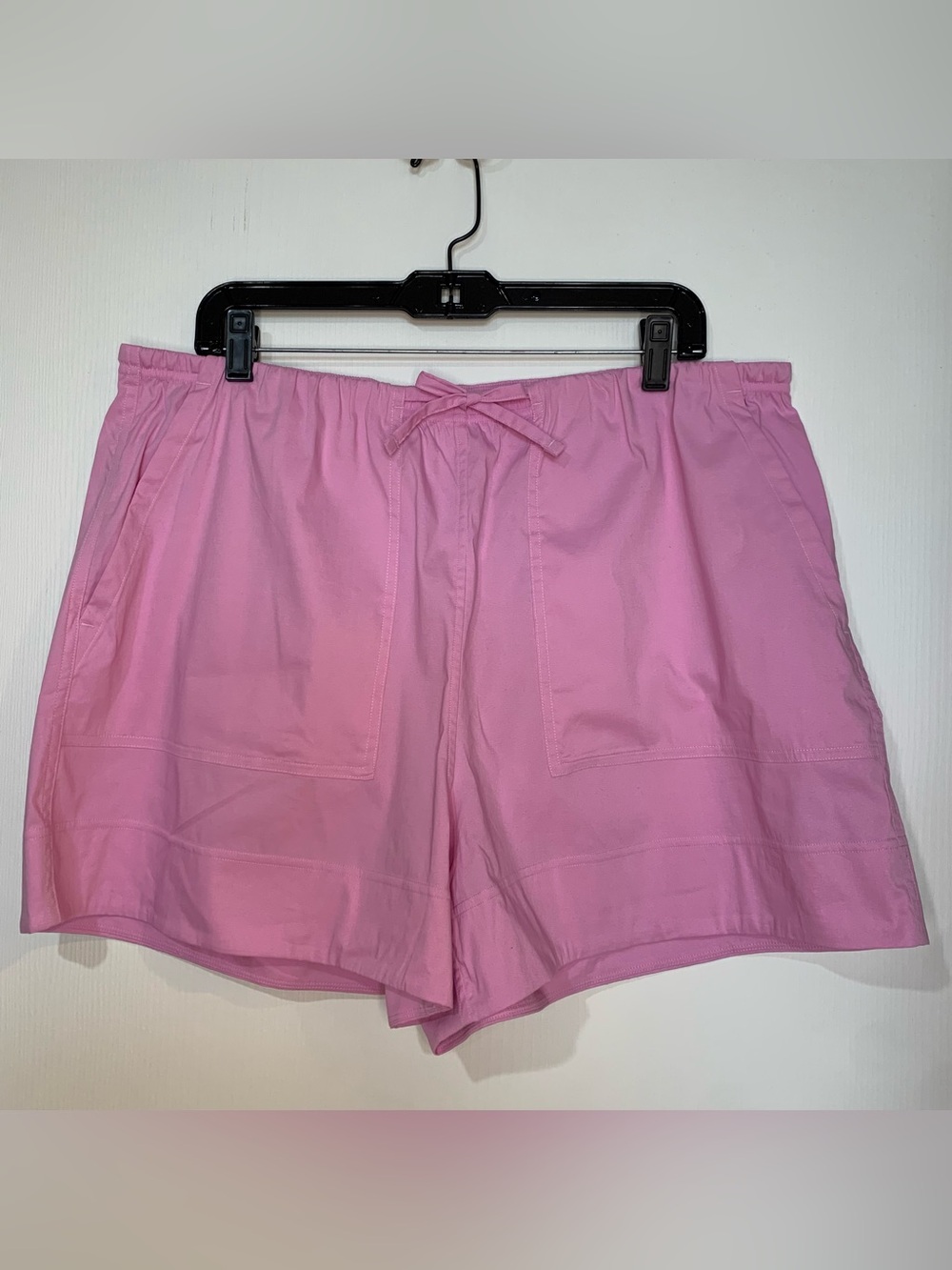 Lululemon NWT Women XL Pink Cotton Blend Poplin High Rise Drawstring Shorts